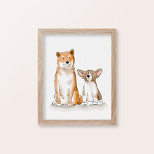 Load image into Gallery viewer, watercolour pet portrait
